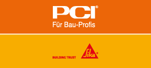 PCI & Sika Logo in Orange und Gelb