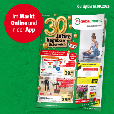 Hagebau Beilage mir neuen Angeboten