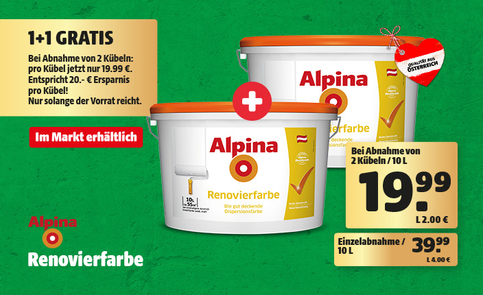 Farbeimer Aktion 1+1